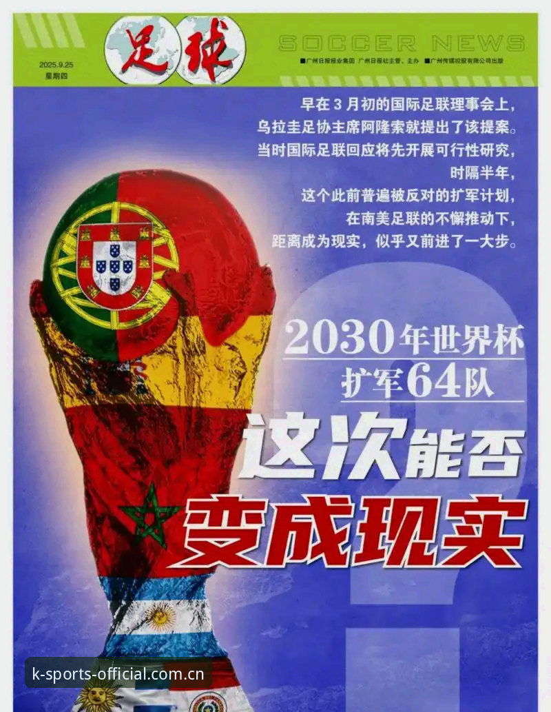 世界杯扩军至66队的可行性深度分析：从K体育平台视角看2030年变革